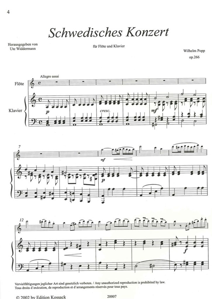 Schwedisches Concert Op. 266